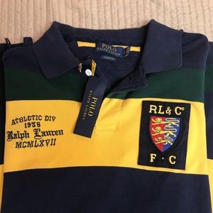 Brand new Polo with triple lion embroidery